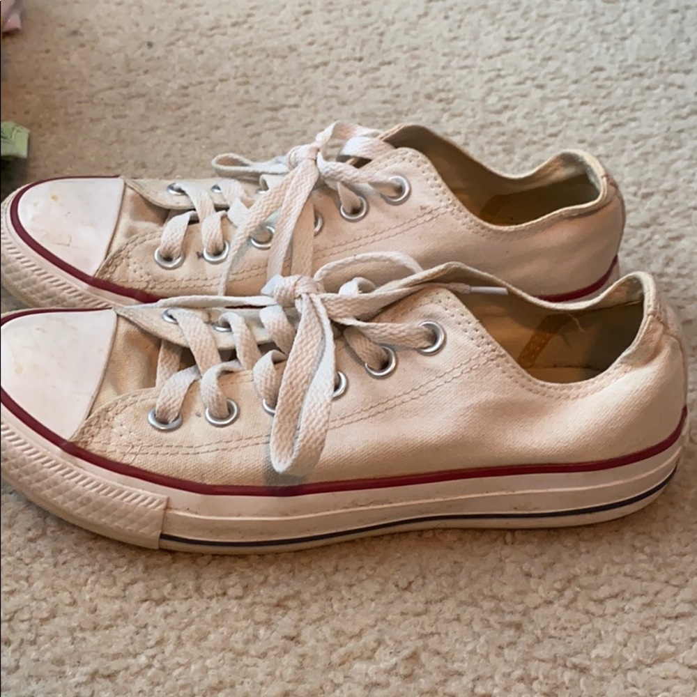 White low top Converse